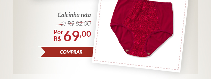 Calcinha reta