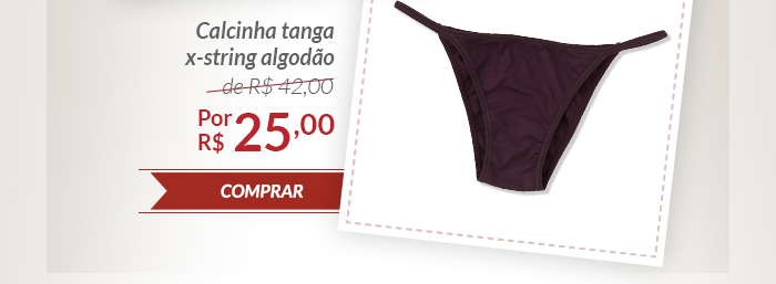 Calcinha tanga x-string