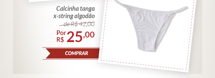 Calcinha tanga x-string