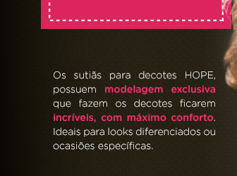 Sutiã com decote Hope modelagem exclusiva