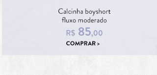 Calcinha boyshort fluxo moderado