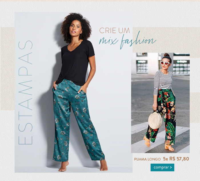 Crie um mix fashion com estampas